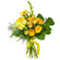 Желтый букет из роз и хризантем. Никарагуа